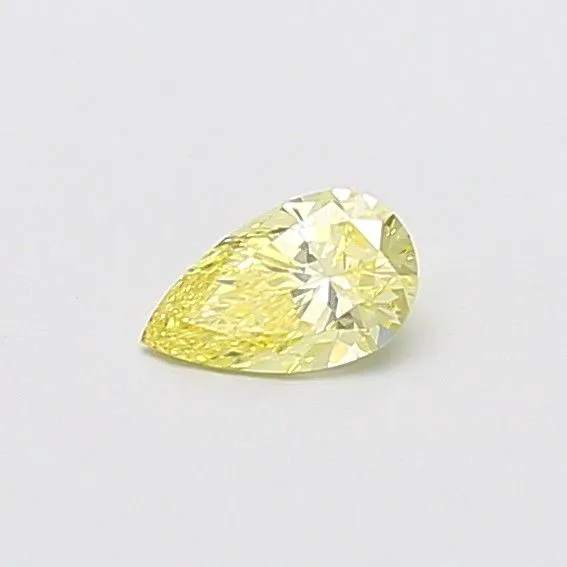 0.33ct PEAR Fancy Intense Yellow SI1 Coloured Lab diamond