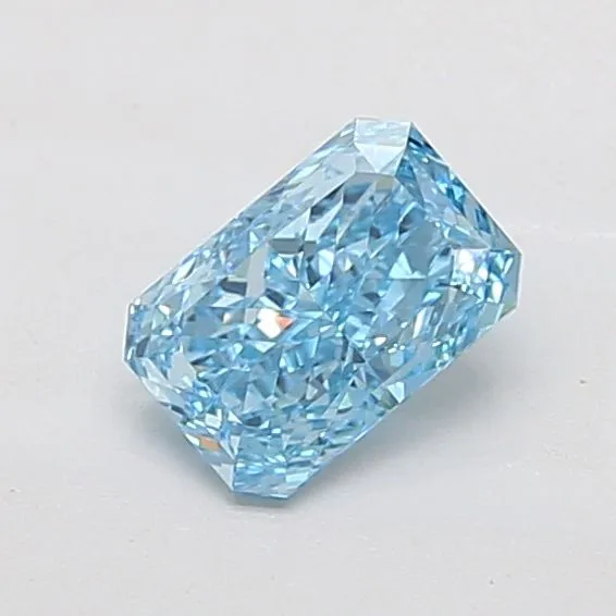 1.25ct RADIANT Fancy Vivid Blue VS1 Coloured Lab diamond