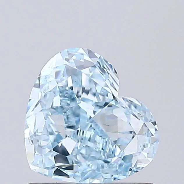 0.92ct HEART Fancy Intense Blue VS2 Coloured Lab diamond