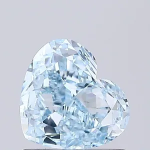 0.92ct HEART Fancy Intense Blue VS2 Coloured Lab diamond