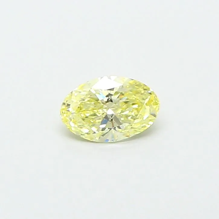 0.65ct OVAL Fancy Yellow VS2 Coloured Lab diamond