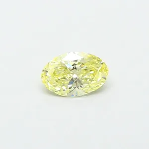 0.65ct OVAL Fancy Yellow VS2 Coloured Lab diamond