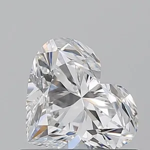 0.7ct HEART F VVS2 Natural diamond