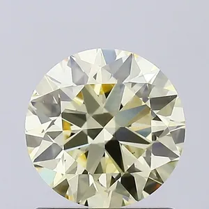 1ct ROUND Fancy Yellow VS1 Coloured Lab diamond