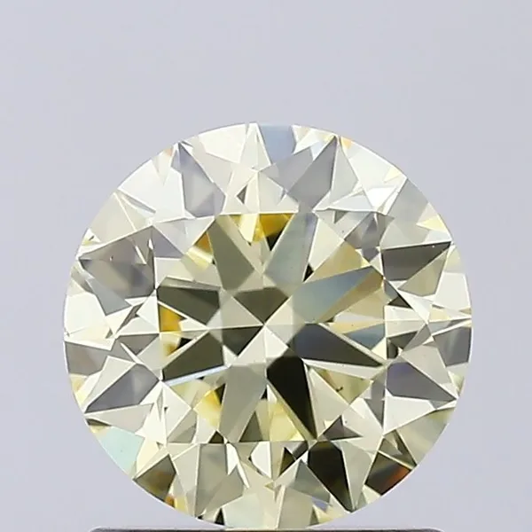 1ct ROUND Fancy Yellow VS1 Coloured Lab diamond