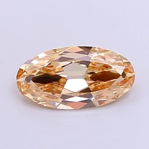 0.87ct OVAL Fancy Brownish Yellow VS1 Coloured Lab diamond