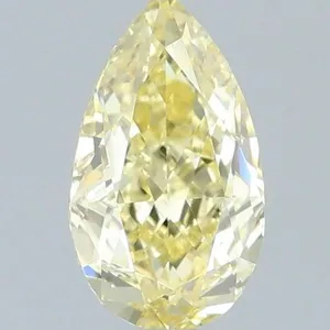 0.56ct PEAR Fancy Intense Yellow VS1 Coloured Lab diamond