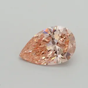 0.61ct PEAR Fancy Pink VS2 Coloured Lab diamond
