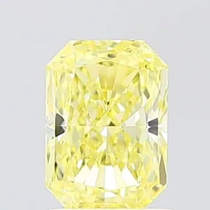1.12ct RADIANT Fancy Intense Yellow VVS2 Coloured Lab diamond