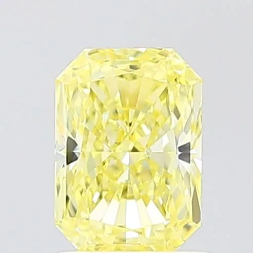1.12ct RADIANT Fancy Intense Yellow VVS2 Coloured Lab diamond