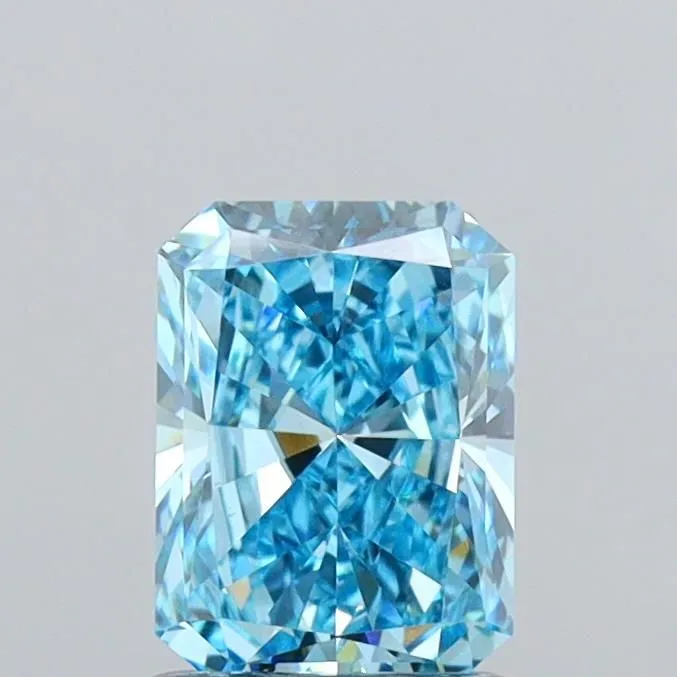1.40ct RADIANT Fancy Vivid Blue VVS2 Coloured Lab diamond