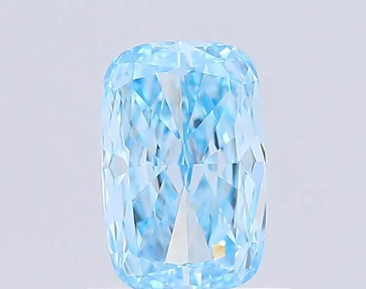 1.05ct CUSHION Fancy Vivid Blue VS1 Coloured Lab diamond