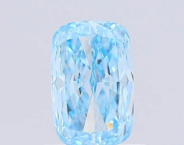 1.05ct CUSHION Fancy Vivid Blue VS1 Coloured Lab diamond