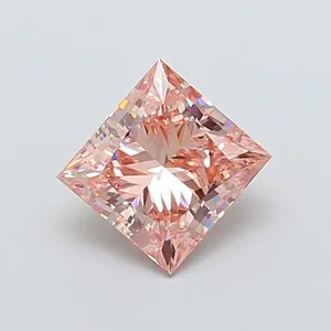 2ct PRINCESS Fancy Intense Pink VS1 Coloured Lab diamond