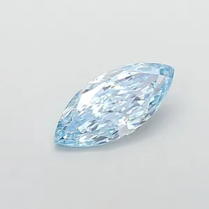 1.02ct MARQUISE Fancy Vivid Blue VVS2 Coloured Lab diamond