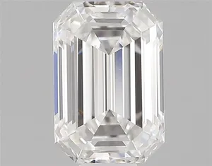 0.43ct EMERALD F VVS2 Natural diamond