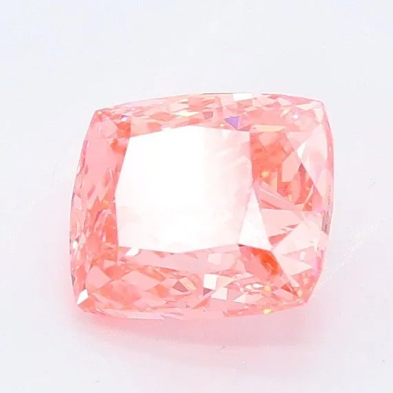 1.21ct CUSHION Fancy Vivid Pink VS1 Coloured Lab diamond
