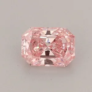 0.53ct RADIANT Fancy Vivid Pink VS1 Coloured Lab diamond