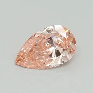 0.37ct PEAR Fancy Vivid Pink VS2 Coloured Lab diamond