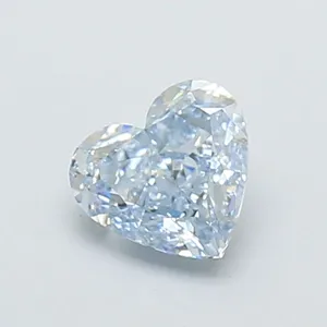 1.08ct HEART Fancy Intense Blue VVS2 Coloured Lab diamond
