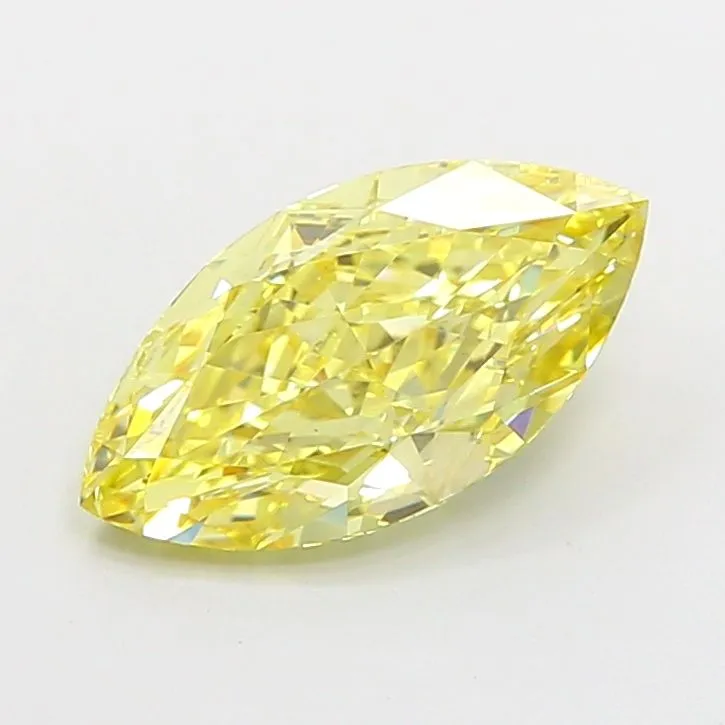 1.80ct MARQUISE Fancy Intense Yellow VS1 Coloured Lab diamond