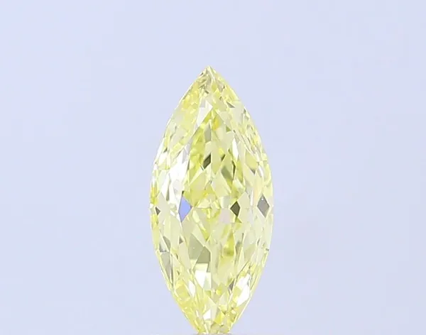 1ct MARQUISE Fancy Yellow VS1 Coloured Lab diamond