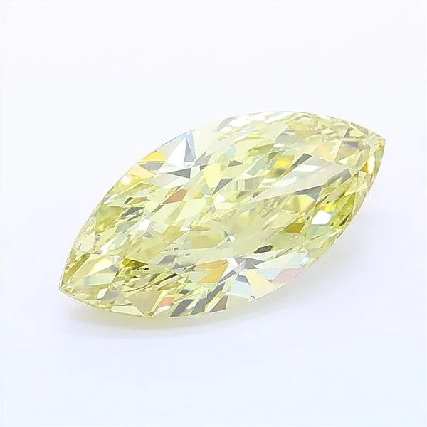 2.03ct MARQUISE Fancy Intense Yellow VS1 Coloured Lab diamond