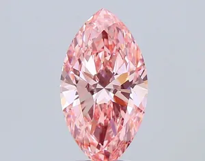 2.51ct MARQUISE Fancy Vivid Pink VVS2 Coloured Lab diamond