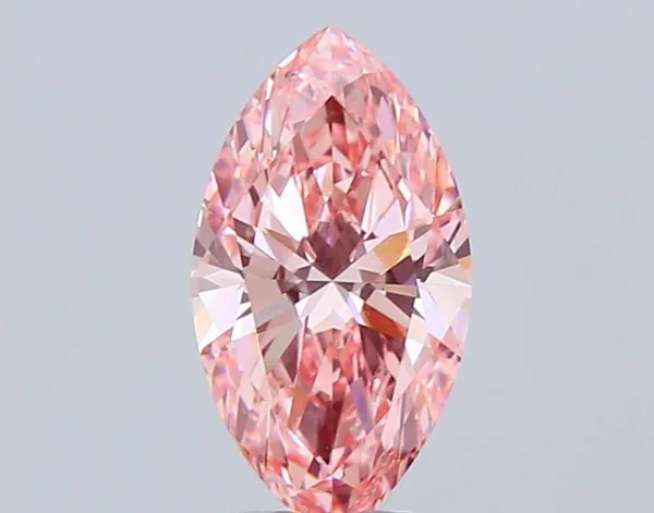2.51ct MARQUISE Fancy Vivid Pink VVS2 Coloured Lab diamond