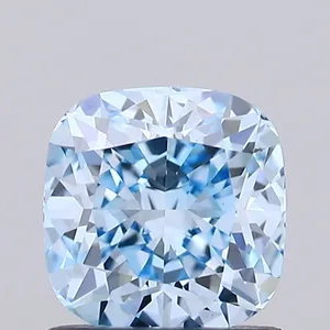 1.02ct CUSHION Fancy Intense Blue VS1 Coloured Lab diamond