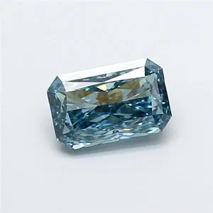 1.04ct RADIANT Fancy Vivid Blue VVS2 Coloured Lab diamond