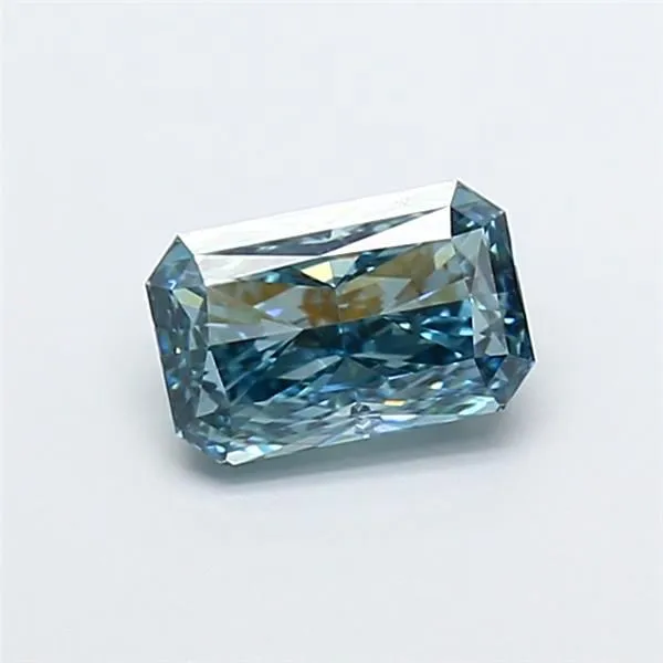 1.04ct RADIANT Fancy Vivid Blue VVS2 Coloured Lab diamond
