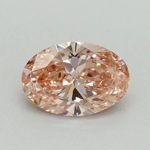0.56ct OVAL Fancy Intense Pink VS1 Coloured Lab diamond