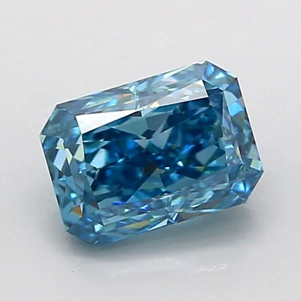 1.04ct RADIANT Fancy Vivid Blue VS1 Coloured Lab diamond