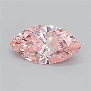 1.05ct MARQUISE Fancy Vivid Pink VVS2 Coloured Lab diamond