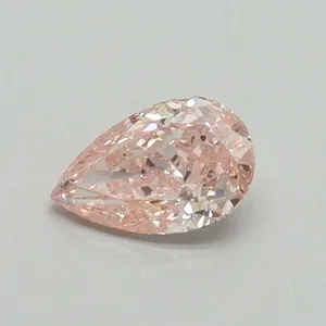 0.5ct PEAR Fancy Intense Pink VVS2 Coloured Lab diamond