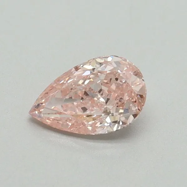 0.5ct PEAR Fancy Intense Pink VVS2 Coloured Lab diamond
