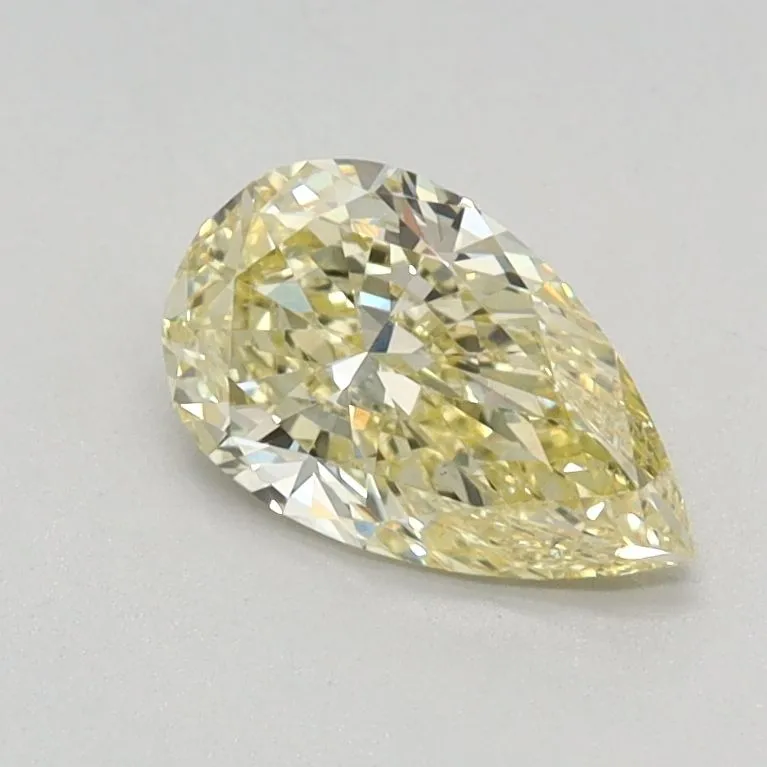 0.59ct PEAR Fancy Intense Yellow VS1 Coloured Lab diamond