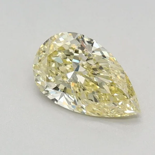 0.59ct PEAR Fancy Intense Yellow VS1 Coloured Lab diamond