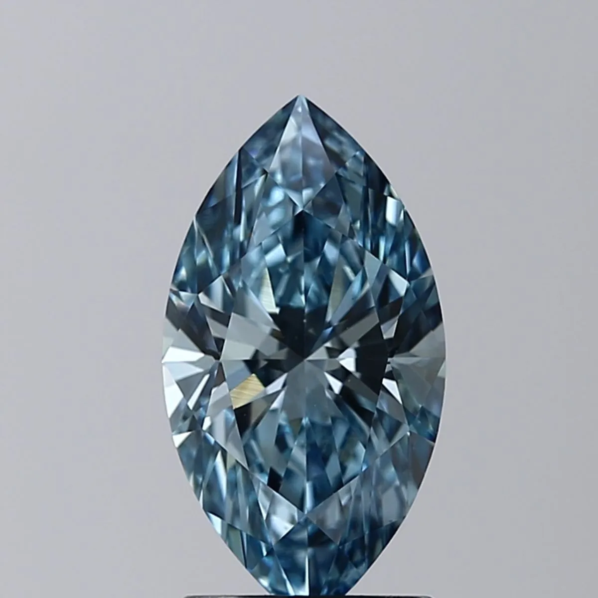 1.52ct MARQUISE Fancy Intense Blue VVS2 Coloured Lab diamond