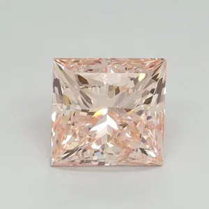 1.14ct PRINCESS Fancy Intense Pink VVS2 Coloured Lab diamond
