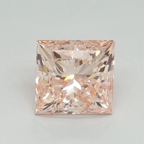 1.14ct PRINCESS Fancy Intense Pink VVS2 Coloured Lab diamond
