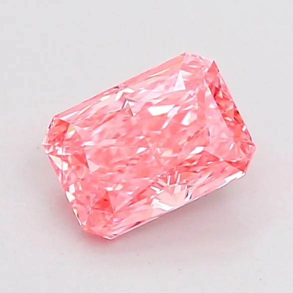 1.03ct RADIANT Fancy Vivid Pink VVS1 Coloured Lab diamond