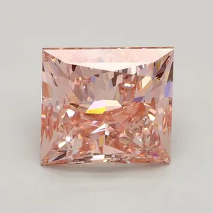 3.01ct PRINCESS Fancy Intense Pink SI1 Coloured Lab diamond