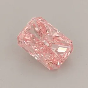 0.53ct RADIANT Fancy Vivid Pink VS1 Coloured Lab diamond