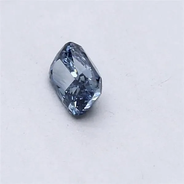 0.31ct CUSHION Fancy Vivid Blue VS1 Coloured Lab diamond