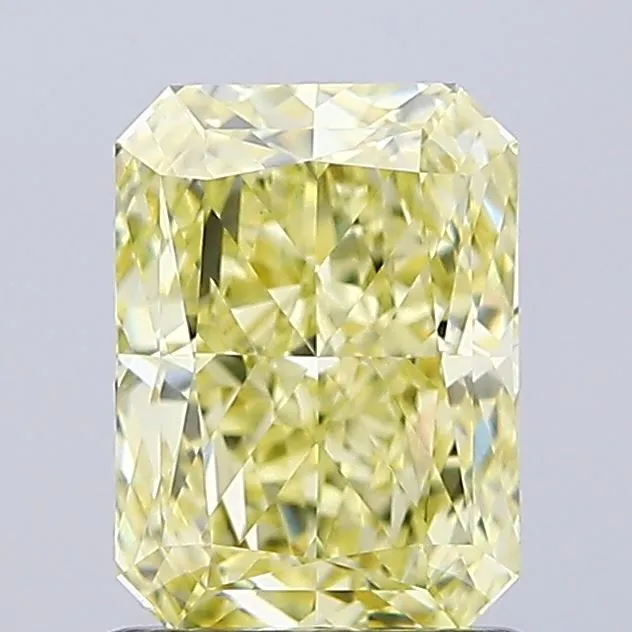 1.31ct RADIANT Fancy Yellow VVS2 Coloured Lab diamond