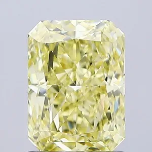 1.31ct RADIANT Fancy Yellow VVS2 Coloured Lab diamond