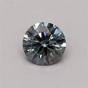 0.32ct ROUND Fancy Intense Blue VVS2 Coloured Lab diamond