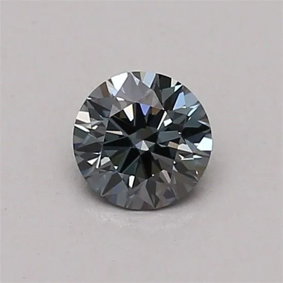 0.32ct ROUND Fancy Intense Blue VVS2 Coloured Lab diamond